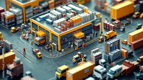 Warehouse Logistics: A 3D Model of Efficient Cargo Distribution