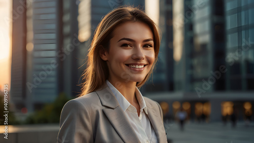 portrait of a young businesswoman