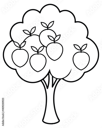 plum tree vector 63.eps, plum tree vector 