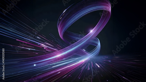 Endless flow of data particles