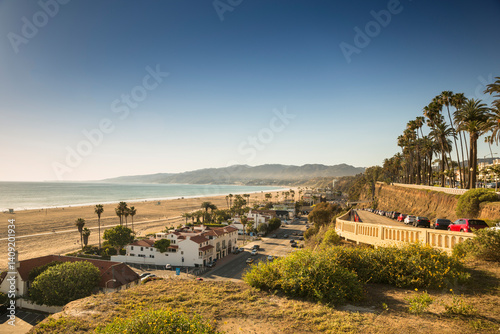 View from Santa Monica Boulevard by Palisades Park Los Angeles