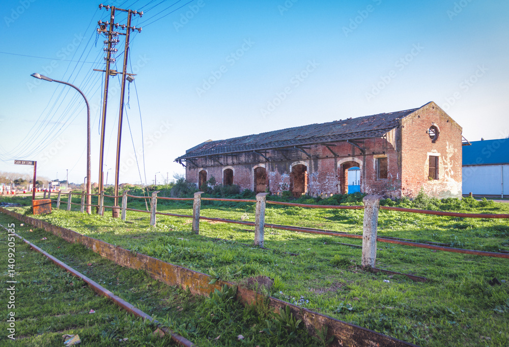 Abandoned Railway Tracks in San Antonio de Areco, Argentina Abandoned Railway Tracks in San Antonio de Areco, Argentina