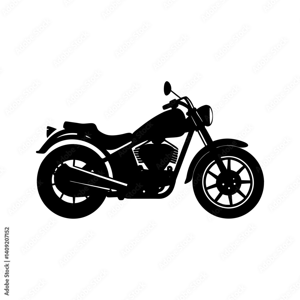 Fototapeta premium Motorcycle Silhouette vector illustration