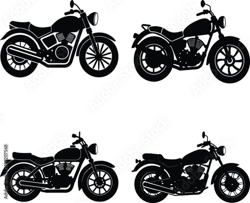 Motorcycle Silhouette vector illustration