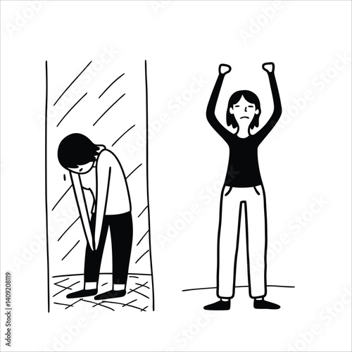 Sleep improvement – tired posture vs. energized