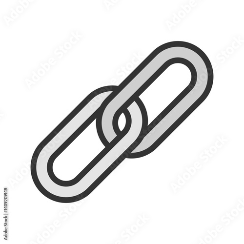 Link icon vector image. Suitable for mobile apps, web apps and print media.