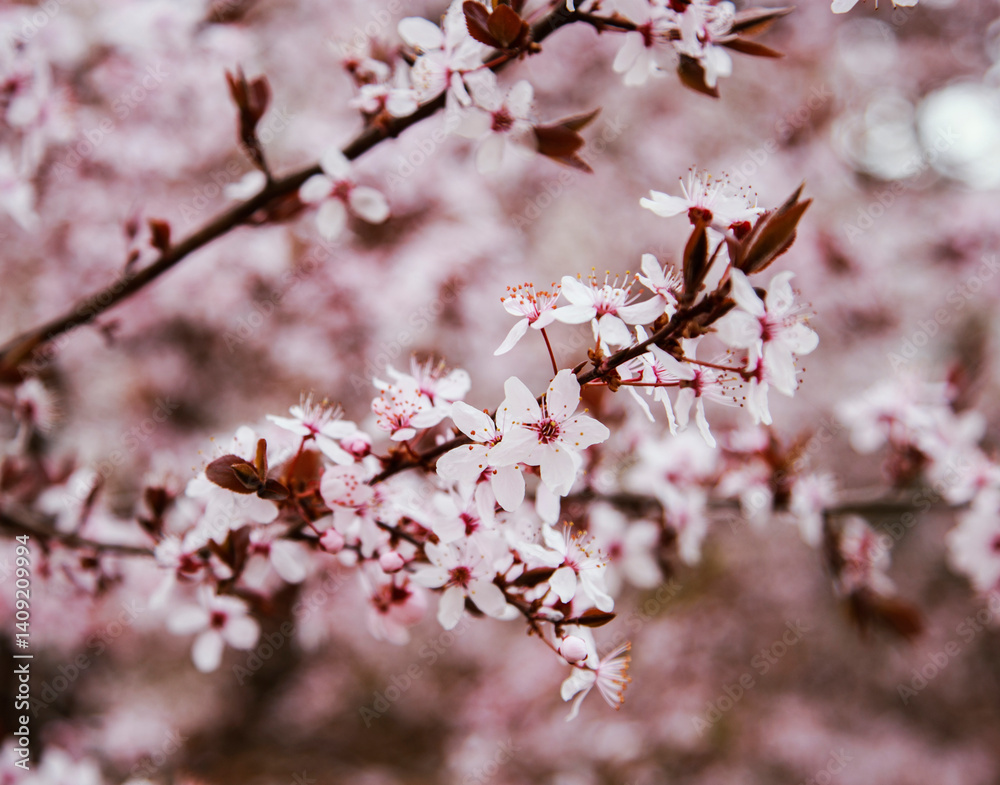 pink cherry blossom spring tree pink cherry blossom spring tree