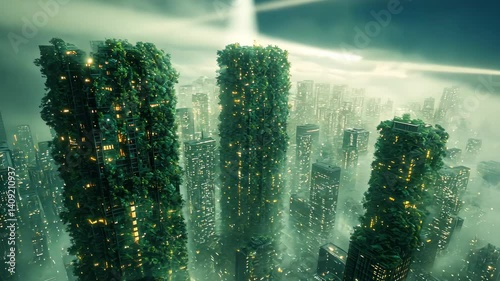 Eco-Cityscape: A Futuristic Metropolis