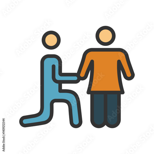 Proposing icon vector image. Suitable for mobile apps, web apps and print media.