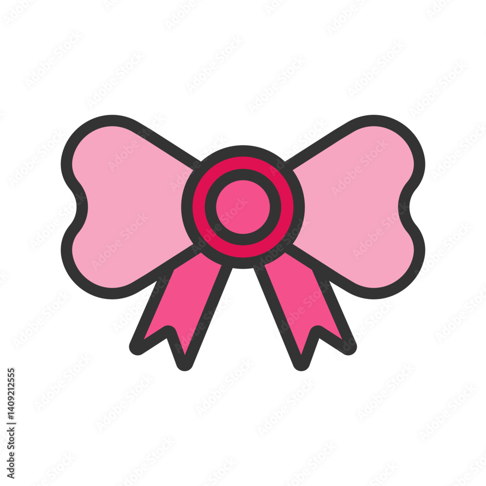 Ribbon icon vector image. Suitable for mobile apps, web apps and print media. Ribbon icon vector image. Suitable for mobile apps, web apps and print media.