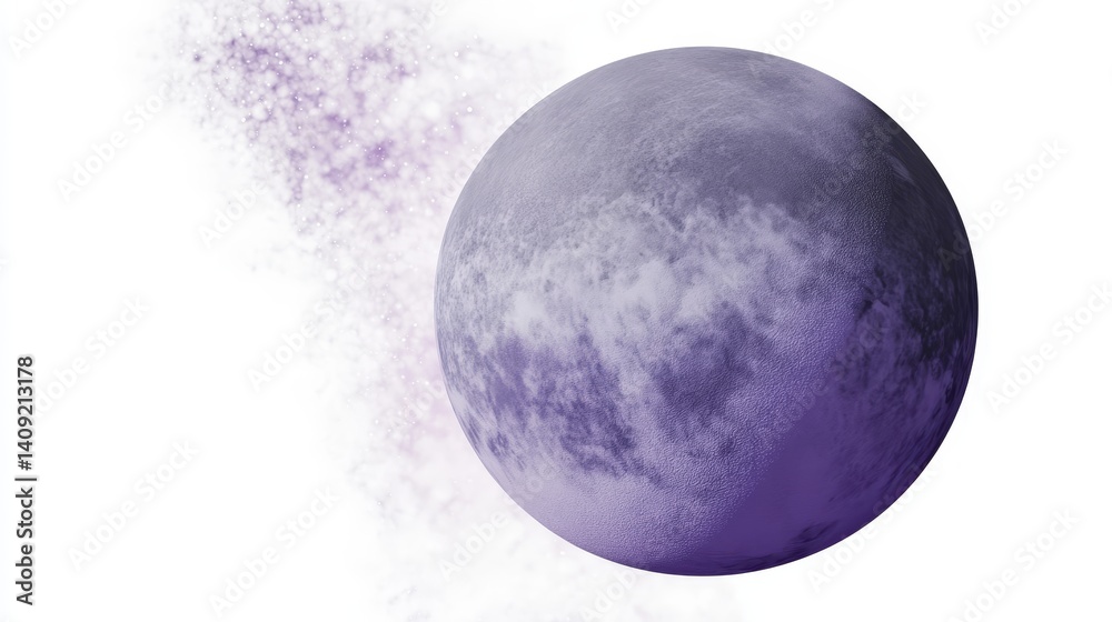 Obraz premium Glistening Galaxy: Surreal Cosmic Vortex in Magenta and Violet — A Mystical Space Dream with Celestial Stars and Ethereal Nebula in the Universe