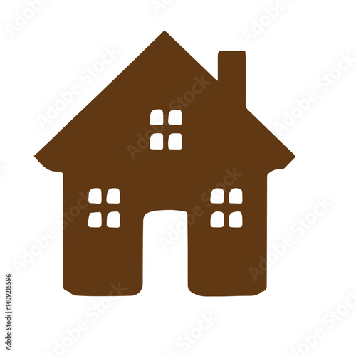 brown house icon