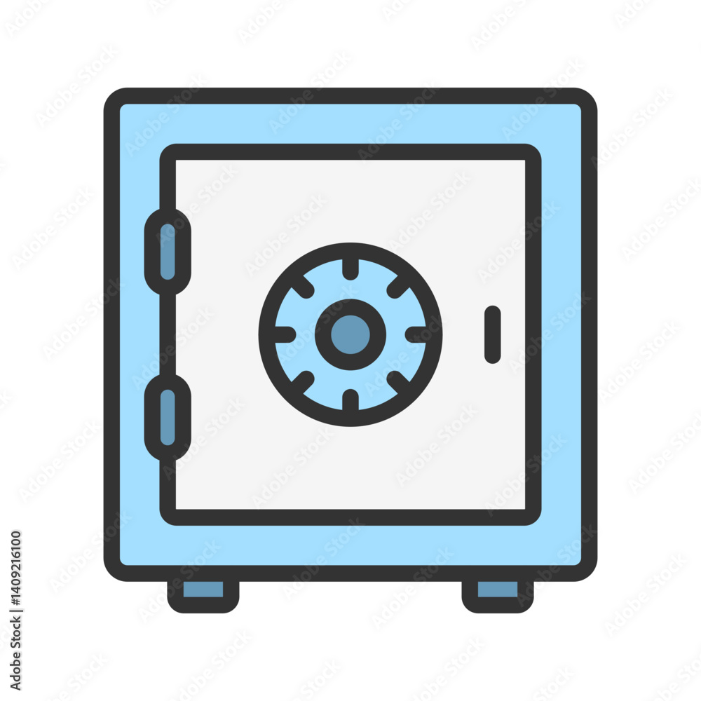 Vault I icon vector image. Suitable for mobile apps, web apps and print media. Vault I icon vector image. Suitable for mobile apps, web apps and print media.