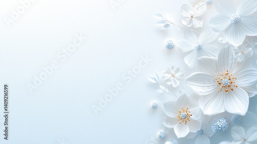 Obraz na płótnie A mesmerizing floral textured background with delicate petals and soft, muted tones, creating a serene, beautiful atmosphere perfect for spring-themed designs. w salonie