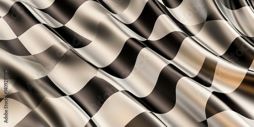 Abstract checkerboard pattern background, neatly woven, smooth, soft and charming, top view.