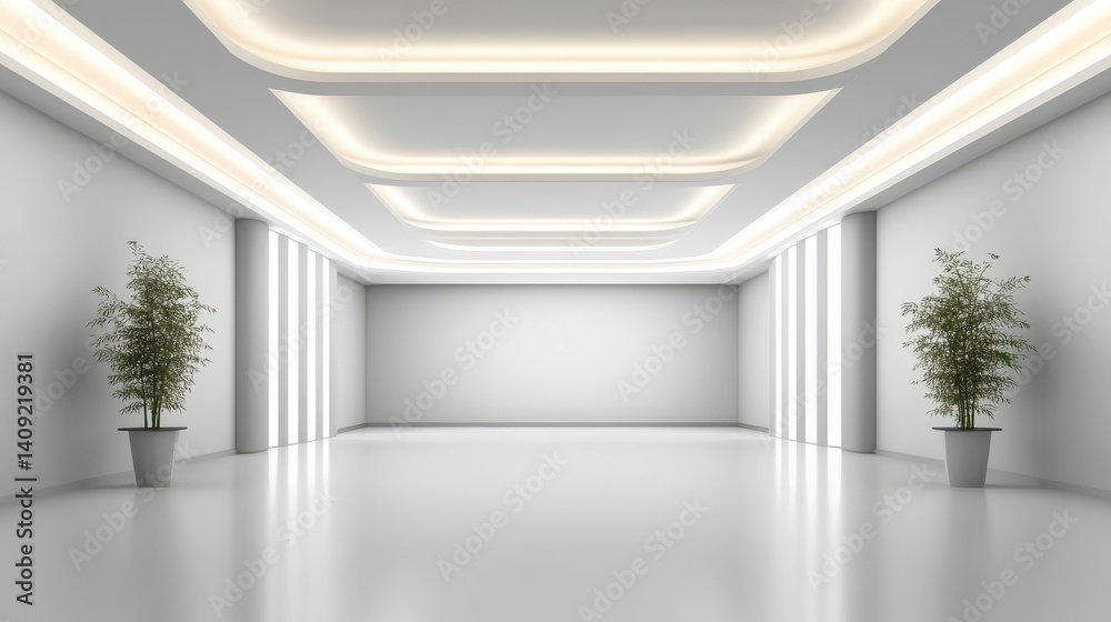 Smooth, modern ceiling texture with a clean, minimalist design, perfect for contemporary home or office interior shots.