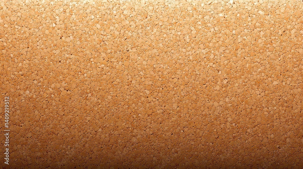 High-detail macro shot of cork board texture, showing its rough, grainy surface with small cracks.