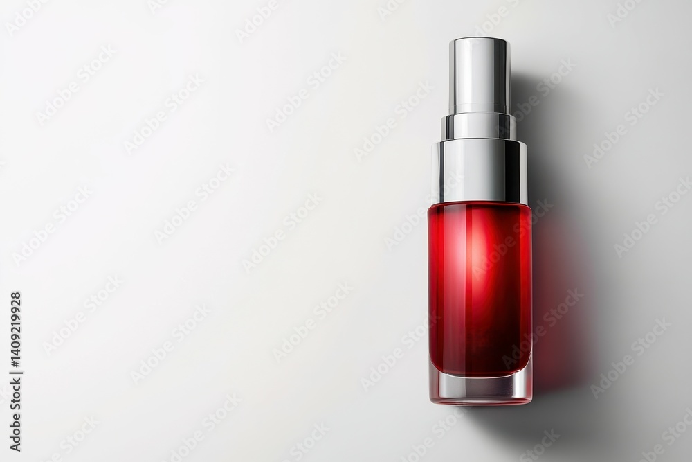 Luxury Essence: A sleek and elegant beauty product, showcasing a luxurious red elixir within a sophisticated glass bottle, captured in exquisite detail to embody the essence of skincare and beauty. Luxury Essence: A sleek and elegant beauty product, showcasing a luxurious red elixir within a sophisticated glass bottle, captured in exquisite detail to embody the essence of skincare and beauty.