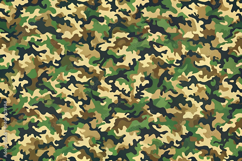 Green and brown camouflage pattern Green and brown camouflage pattern