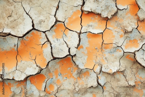 barren land background due climate change