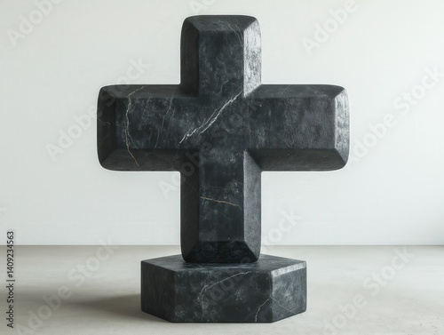 Modern Abstract Marble Sculpture: Geometric Minimalism and Spiritual Symbolism in Chic Contemporary Design