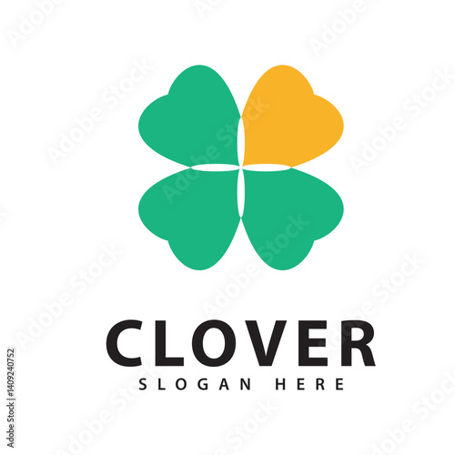 Clover Leaf Logo Template Design