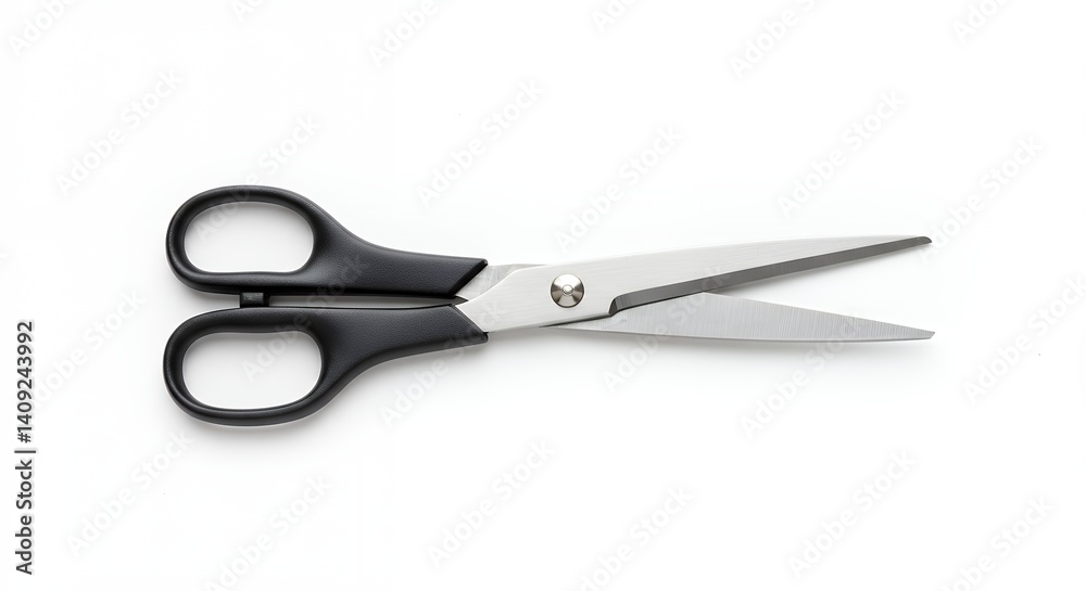 Black metal scissors for office or craft use Black metal scissors for office or craft use