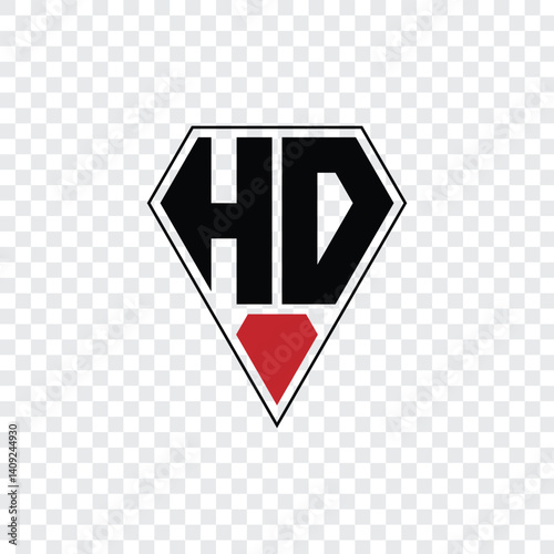 153 a shape alphabet word letter triangle geometric educational  logo diamond H D
