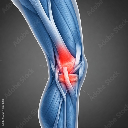 x ray image of a knee joint pain