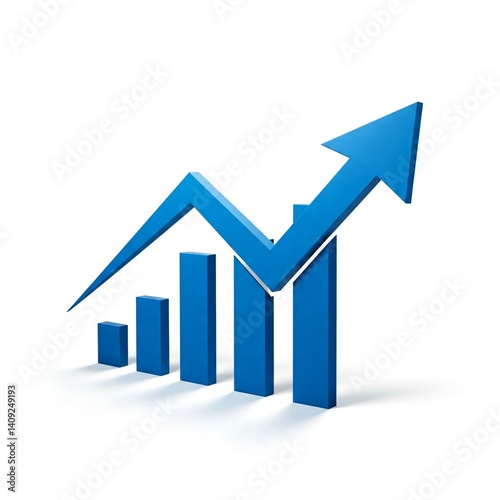 Free Download business graph with arrow - GFXLoad