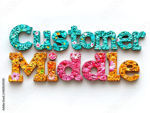 Customer Middle  typography...
