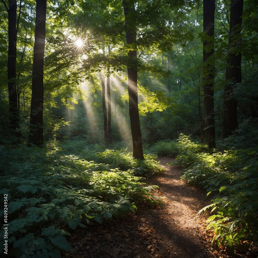 Fototapeta premium Light through Tree Leaves