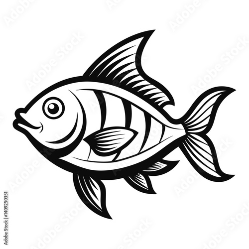 fish on a white background