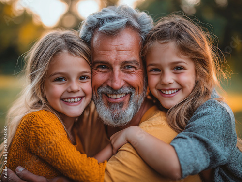 A lively scene of a family ...