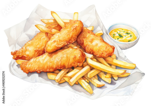 Obraz na płótnie PNG Food fish medication condiment, digital paint illustration. w salonie
