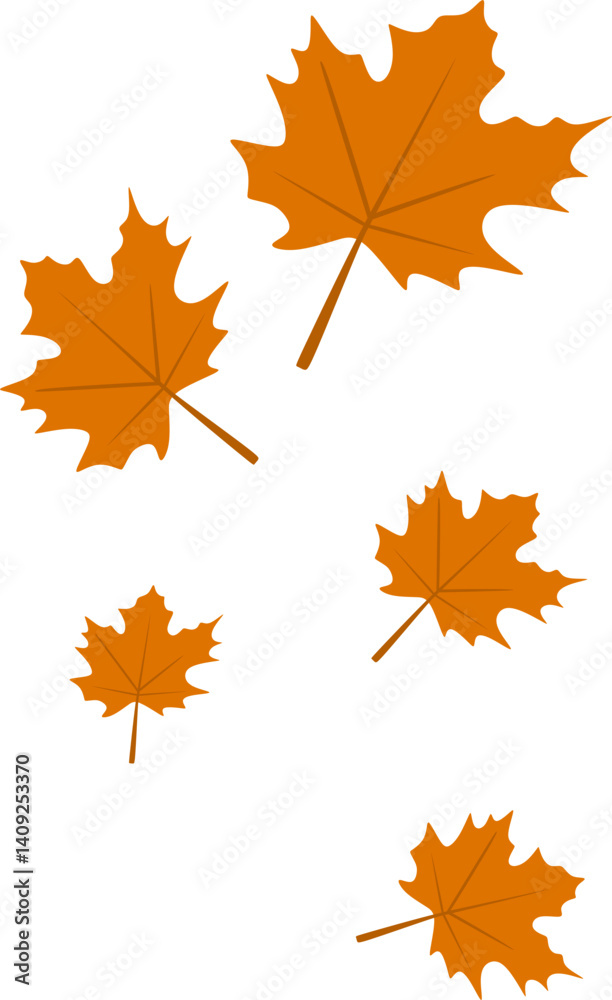 Fototapeta premium Autumn Maple Leaves Fall