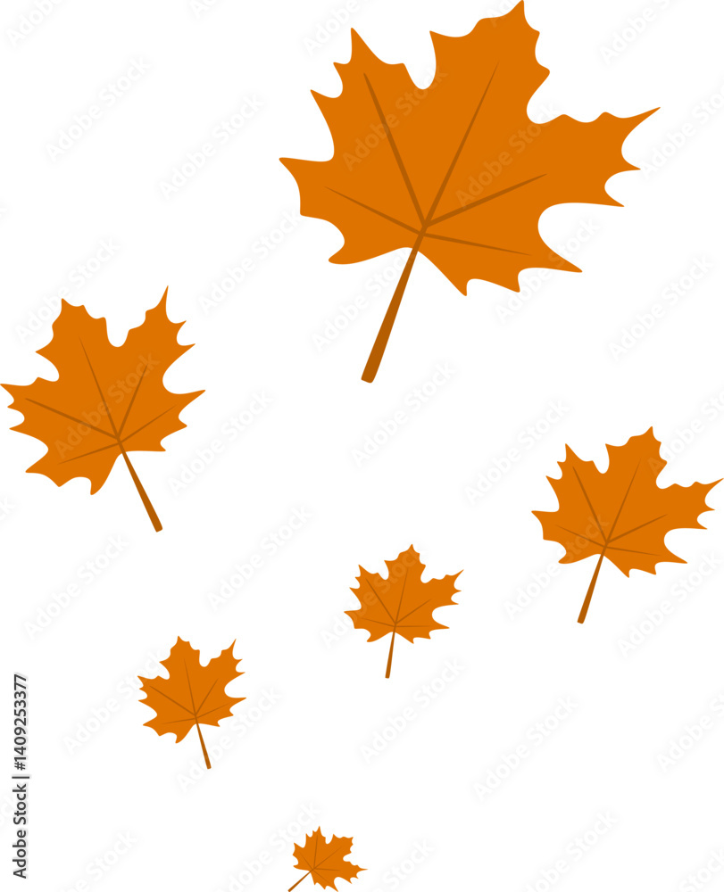 Obraz premium Autumn Maple Leaves Fall