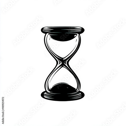 hourglass silhouette , blac...