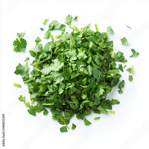 Fresh Green Cilantro and Parsley: Flavorful Organic Herbs for Nutritious Vegetarian Cooking and Meal Prep