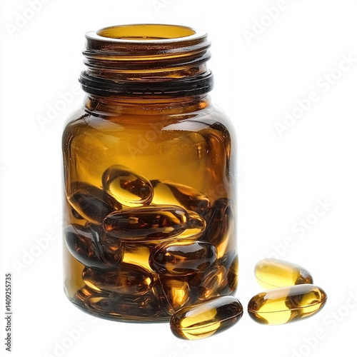 vitamin bottle isolated