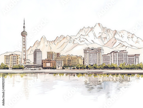 Travel sketch: A vibrant re...