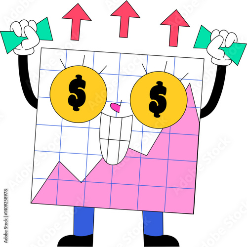 vector illustration of a business cartoon character