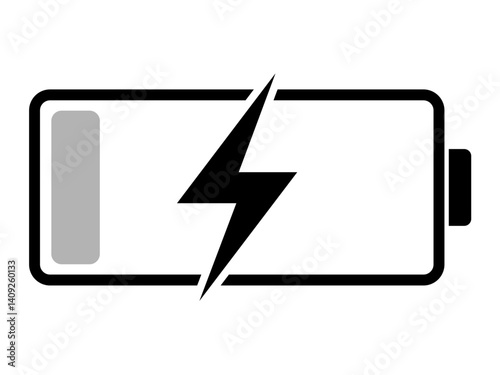 バッテリー充電中のマーク（アイコン）