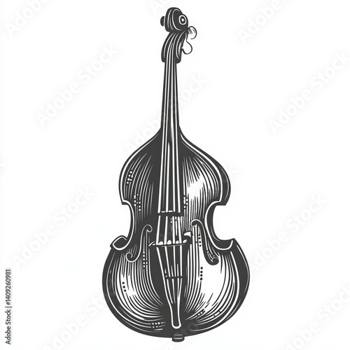 bass silhouette , black and...