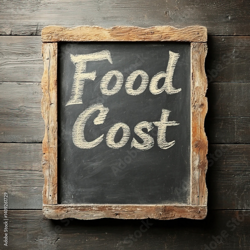 Food Cost text written on t...