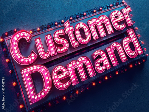 Customer Demand  typography...