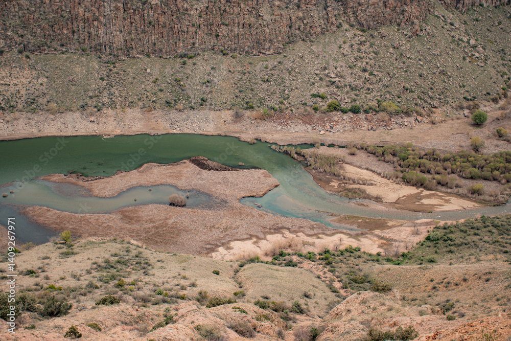 landscape of the dead sea