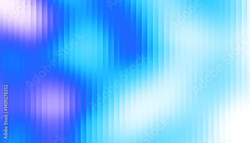 Fractal Glass Gradient Texture. Reed vertical lines patterned glass, overlay with transparent background. Universal blue black background stylish gradient