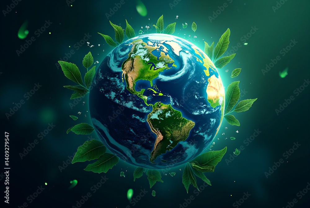Fototapeta premium Earth Reborn Harmony with Nature