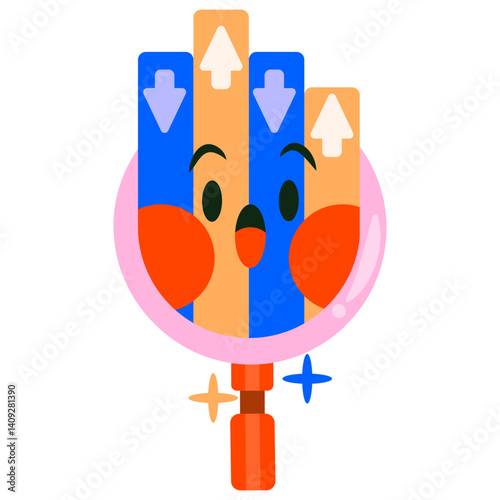 vector illustration of a search query